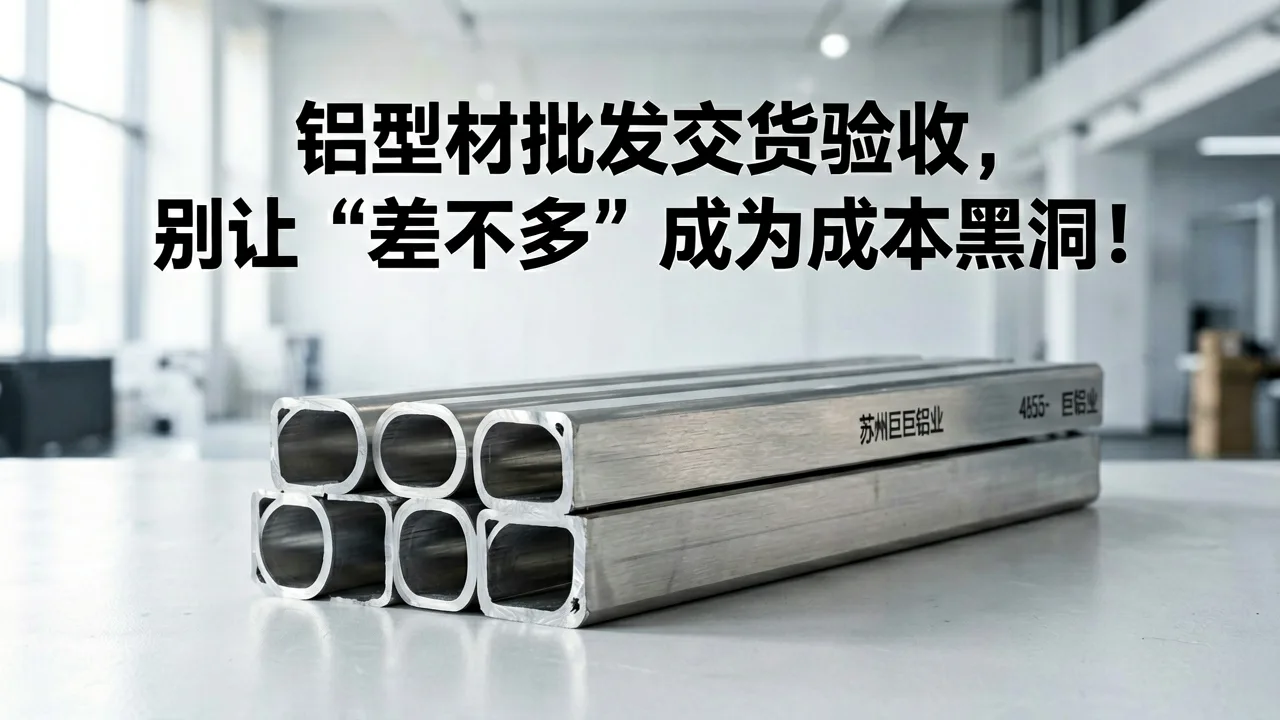 铝型材批发交货验收,别让“差不多”成为成本黑洞